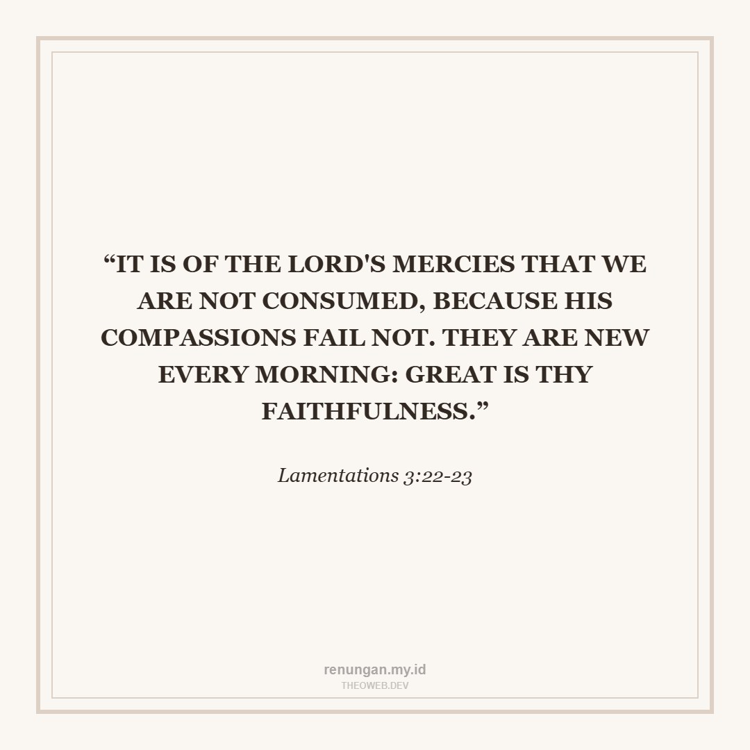 NEW MERCIES FOR NEW YEAR