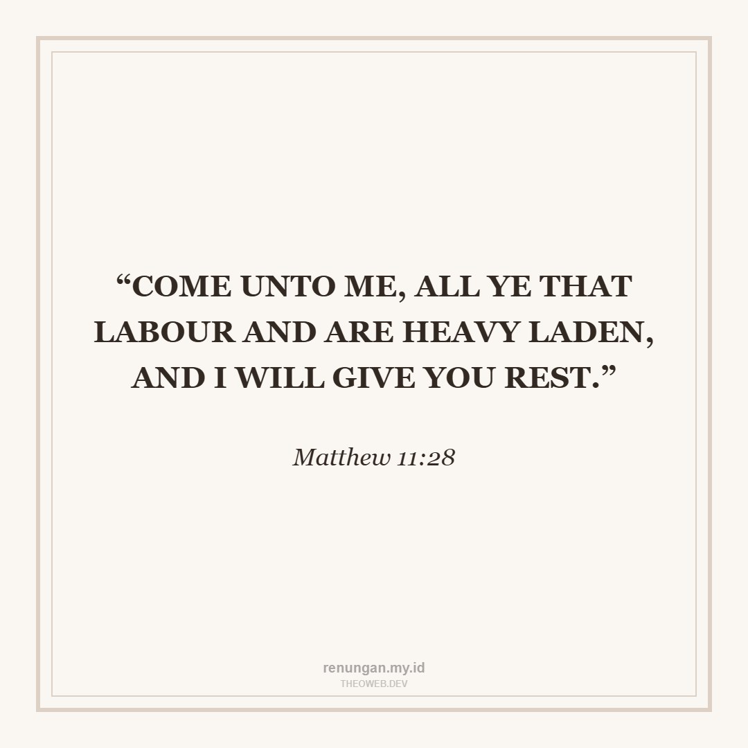 REST FOR THE WEARY SOUL