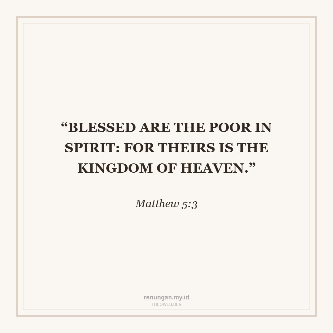 POOR IN SPIRIT