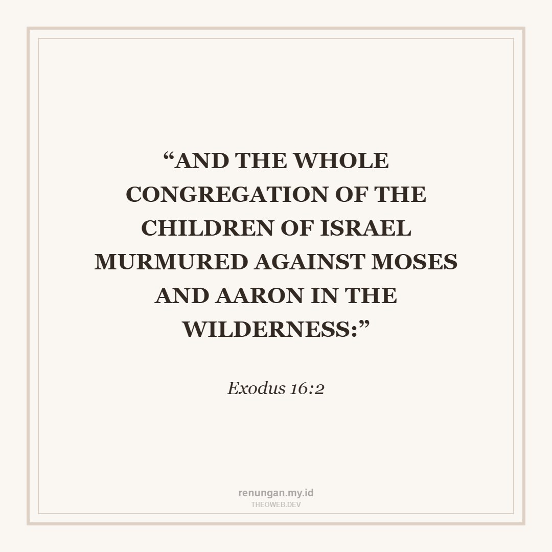 MURMURING VS WHOLEHEARTED TRUST