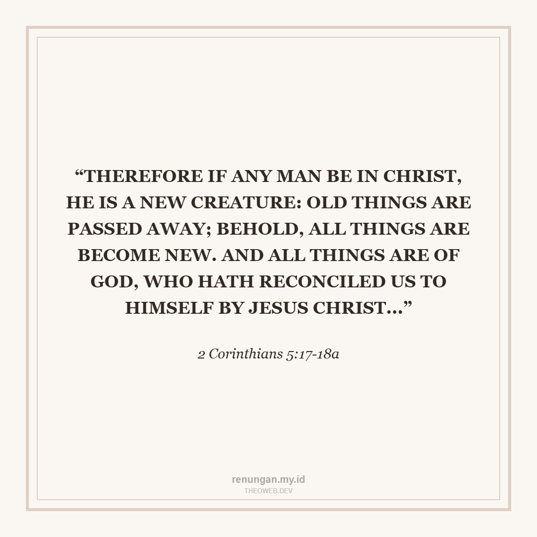 A NEW CREATION IN CHRIST