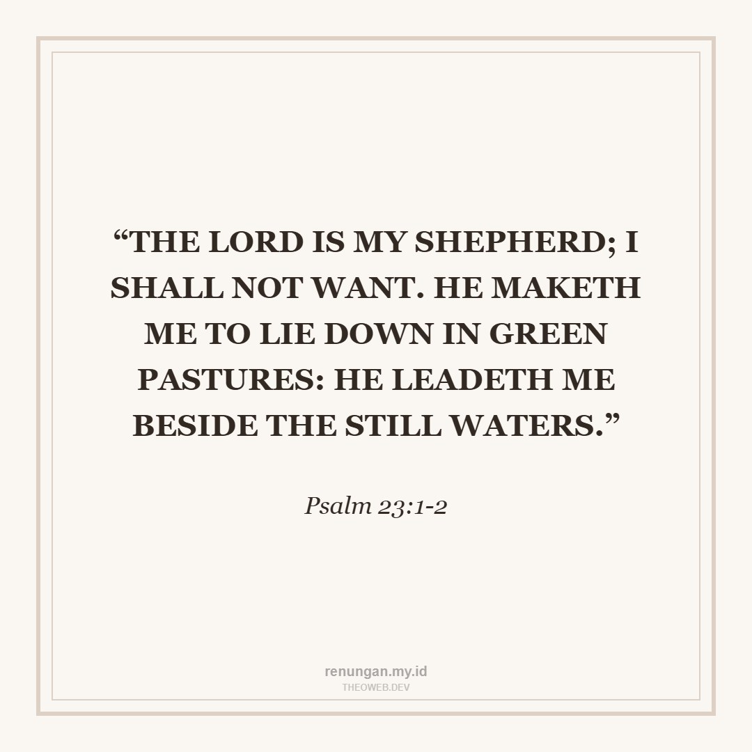 THE FAITHFUL AND PROVIDING SHEPHERD