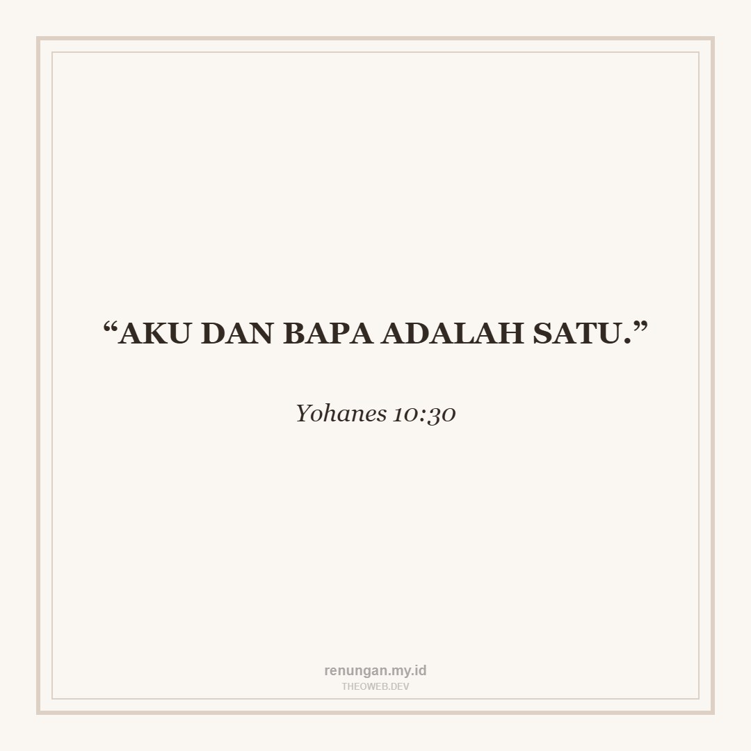 SATU DALAM KASIH BAPA