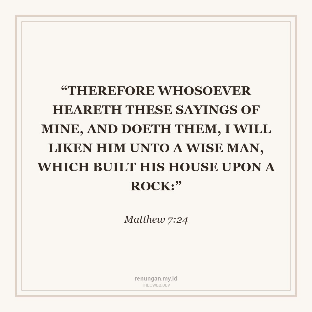 BUILDING ON THE SOLID ROCK
