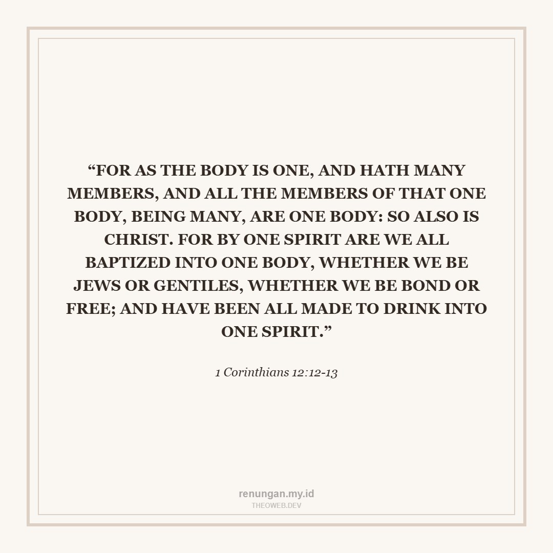 ONE BODY IN CHRIST