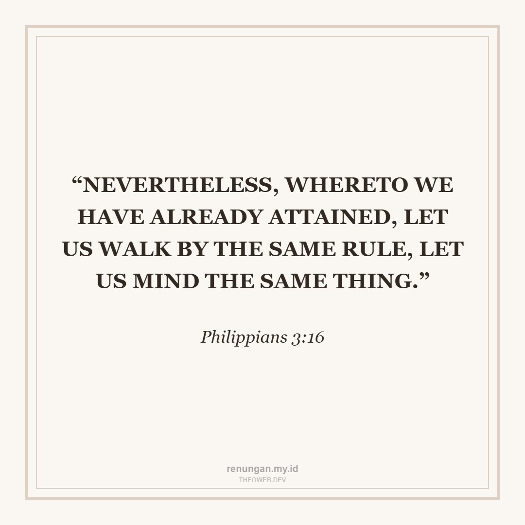 CONSISTENCY IN THE CHRISTIAN RACE