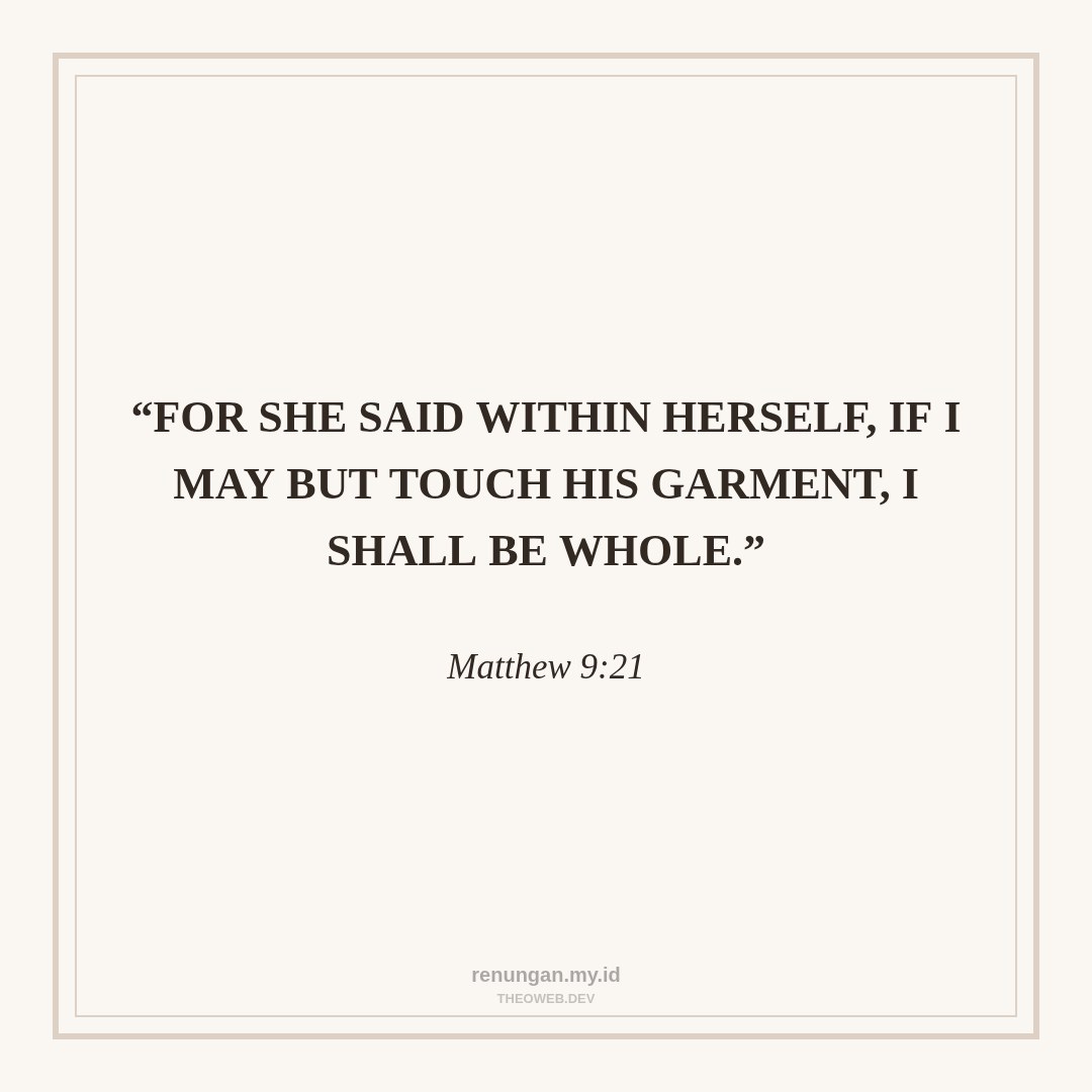 FAITH THAT REACHES CHRIST