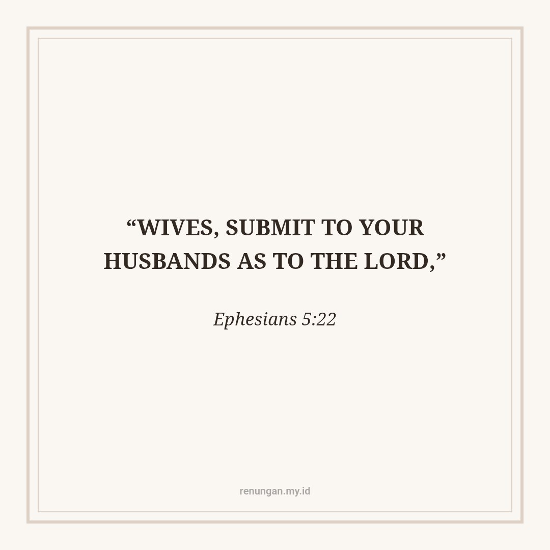 SUBMITTING IN CHRIST'S LOVE
