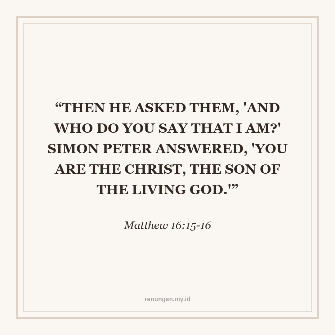 WHO IS JESUS TO YOUR LIFE