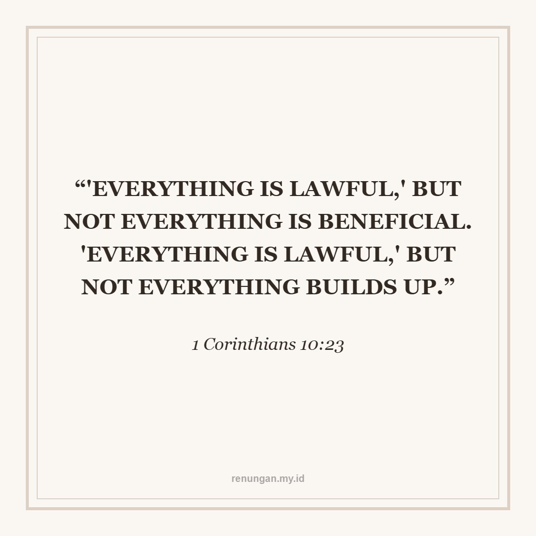 DO NOT BE A STUMBLING BLOCK