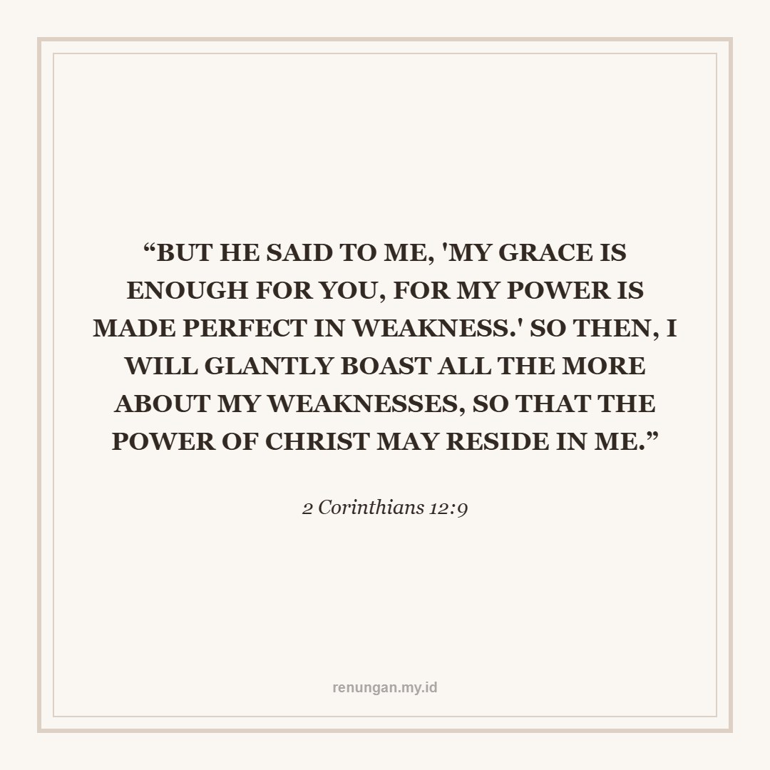 STRENGTH BEHIND WEAKNESS