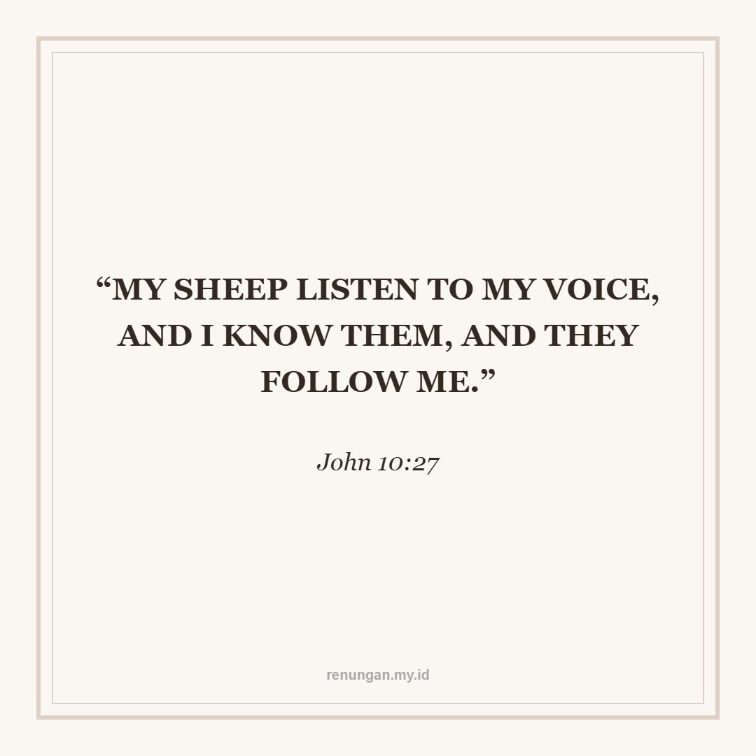 RECOGNIZING THE VOICE OF THE TRUE SHEPHERD