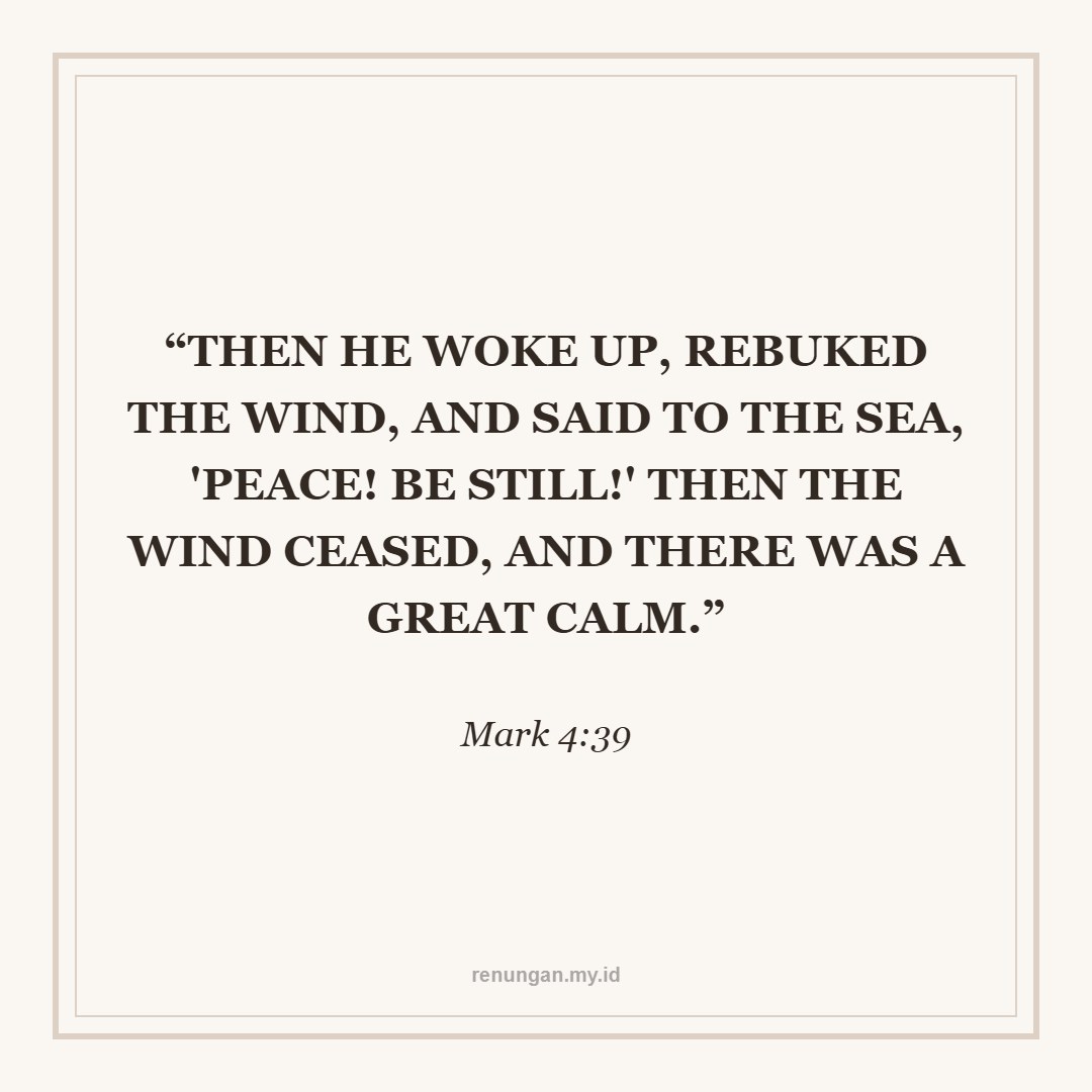 PEACE IN THE MIDST OF THE STORM