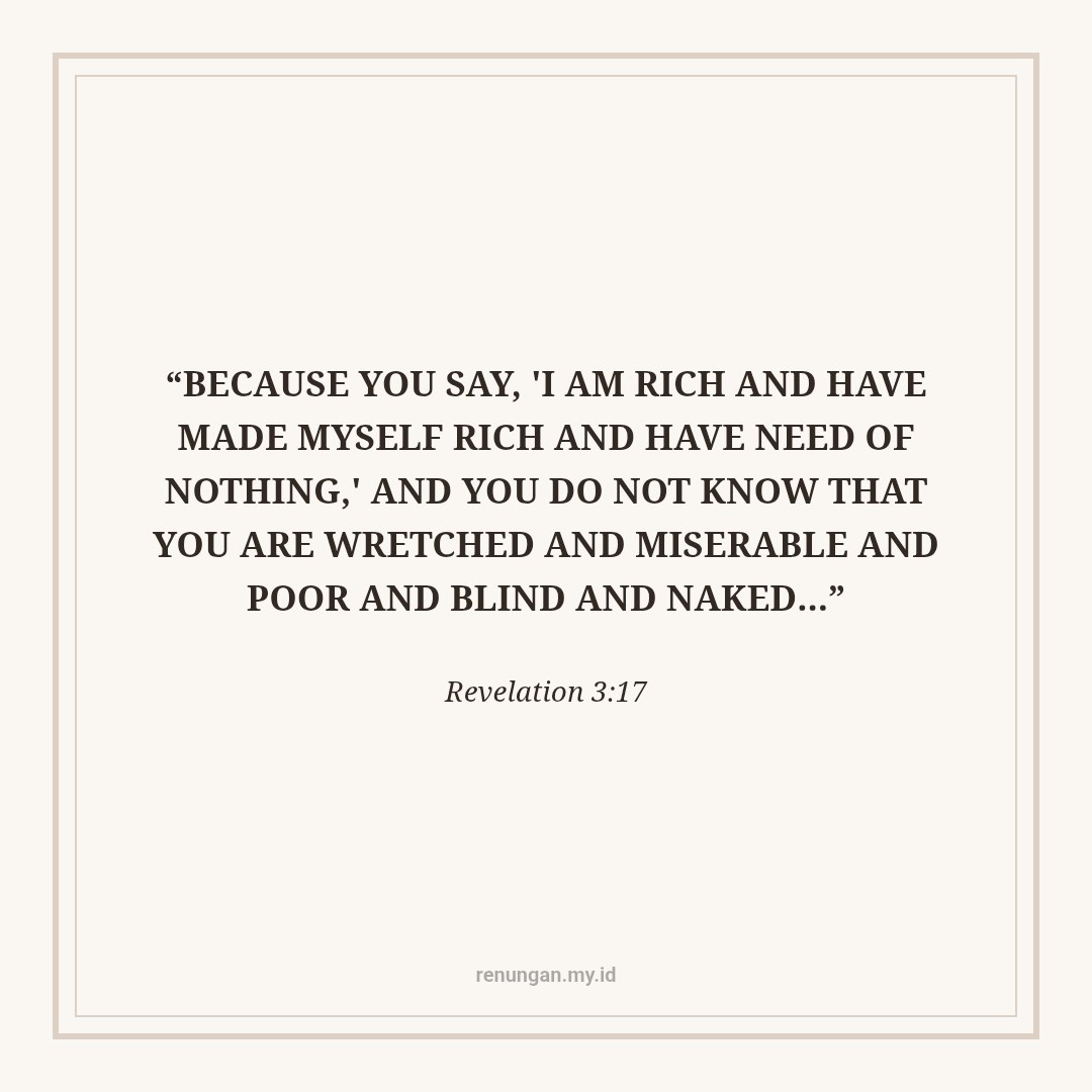 RICH YET POOR