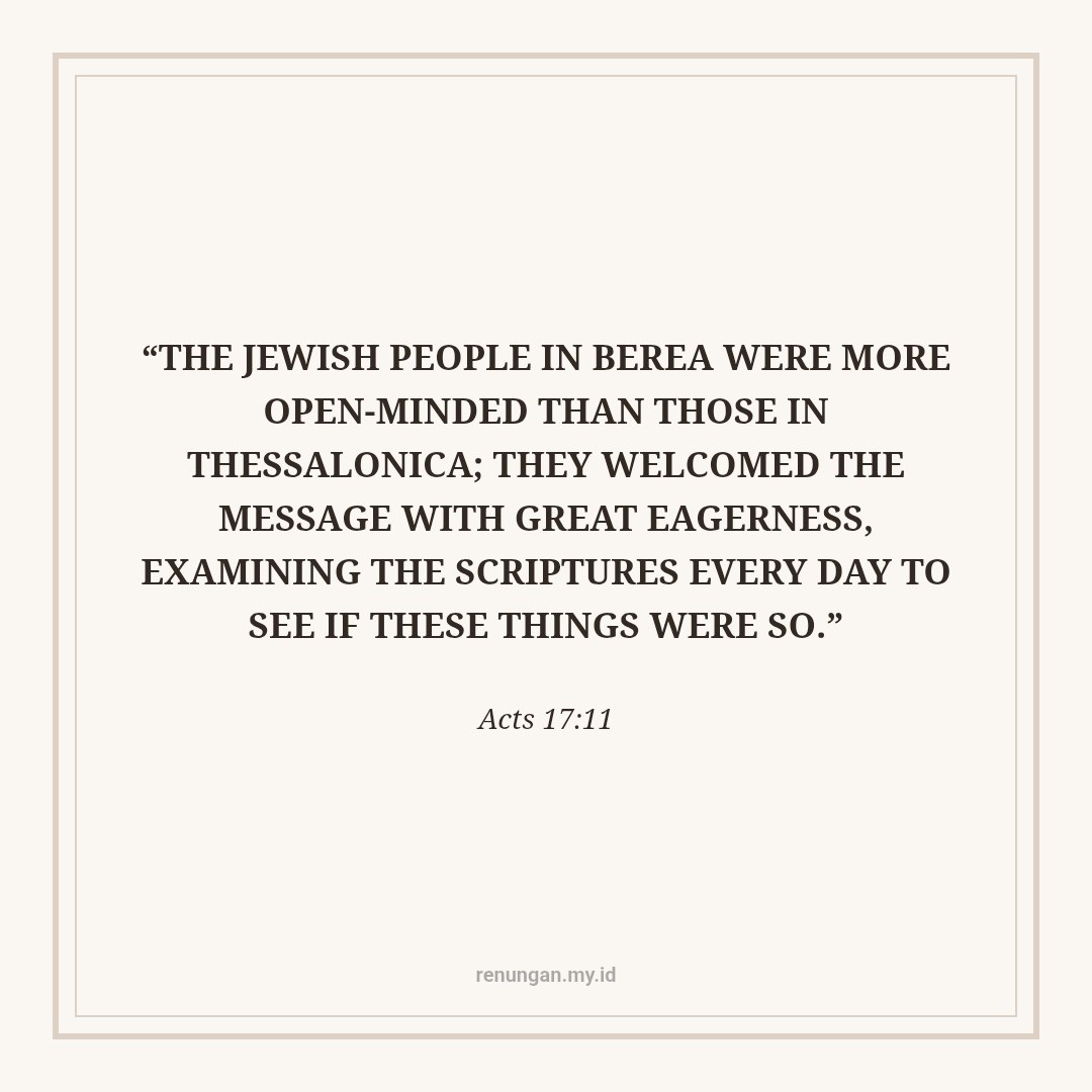 BE A BEREAN CHURCH IN THE DIGITAL ERA