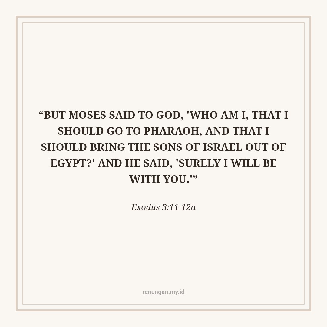 MOSES: HUMAN INADEQUACY VS GOD'S SOVEREIGN CAPABILITY