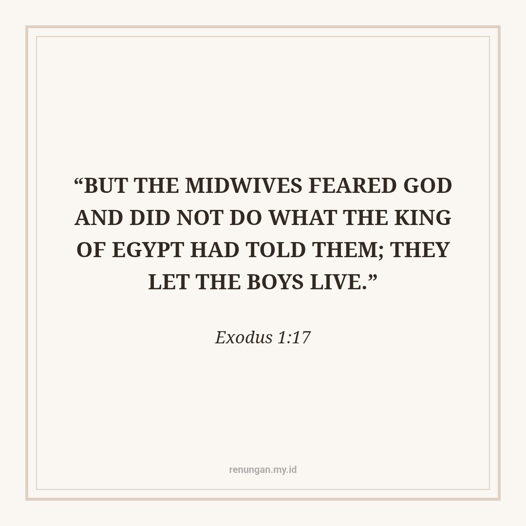 SHIPHRAH AND PUAH: COURAGE ROOTED IN THE FEAR OF GOD