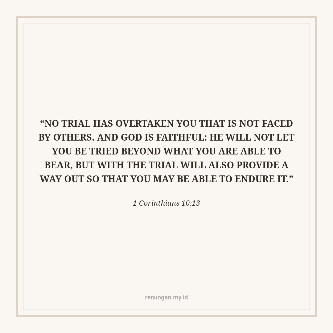 VICTORY OVER TEMPTATION