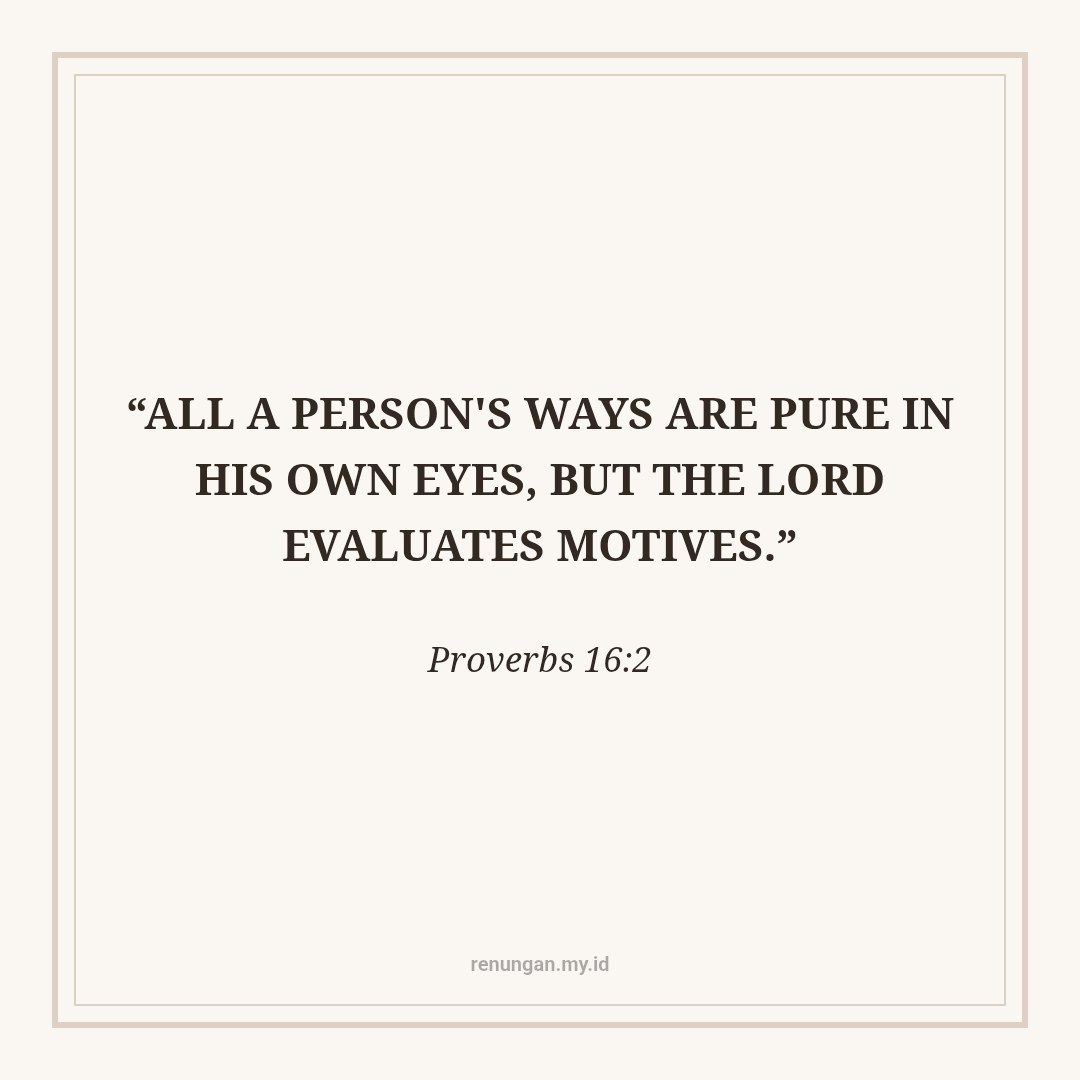 GUARDING THE PURITY OF MOTIVATION