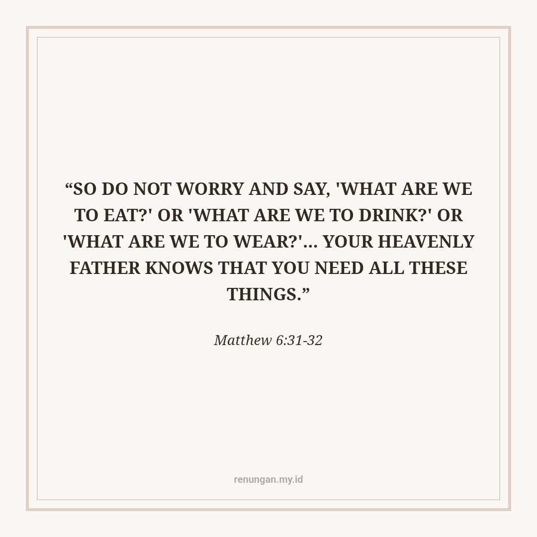 DEFEATING ANXIETY WITH GOD'S PROMISE OF PROVISION