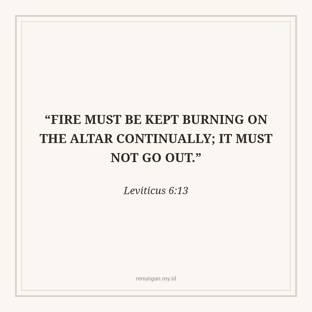 REKINDLING THE HEALTHY FIRE ON THE ALTAR OF PRAYER
