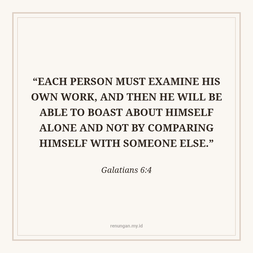 STOP COMPARING YOURSELF TO OTHERS