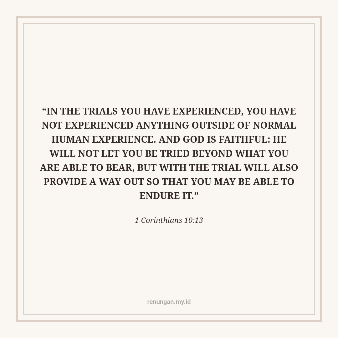 THE REALITY OF LIFE AND THE FAITHFULNESS OF GOD