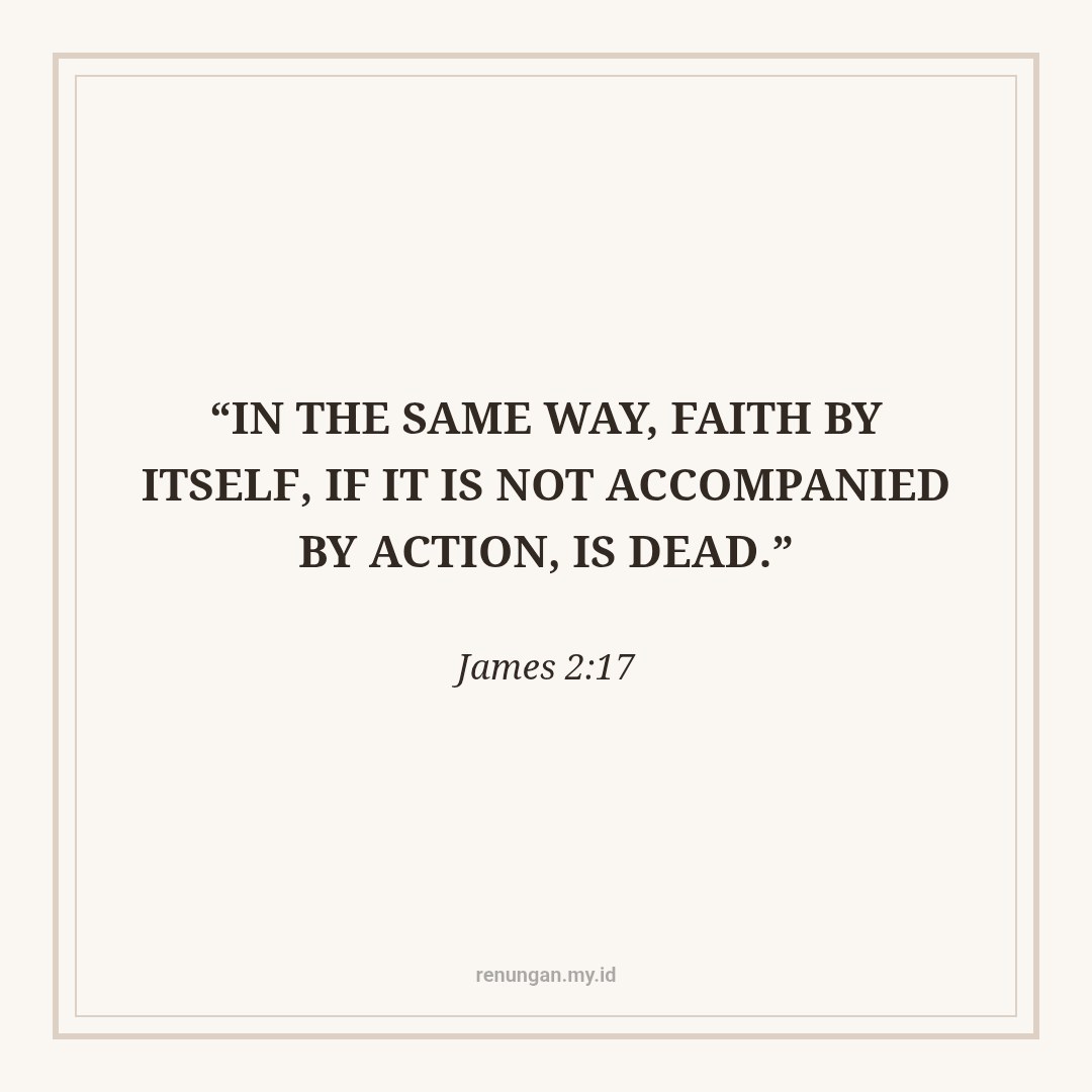 FAITH DEMONSTRATED THROUGH ACTION