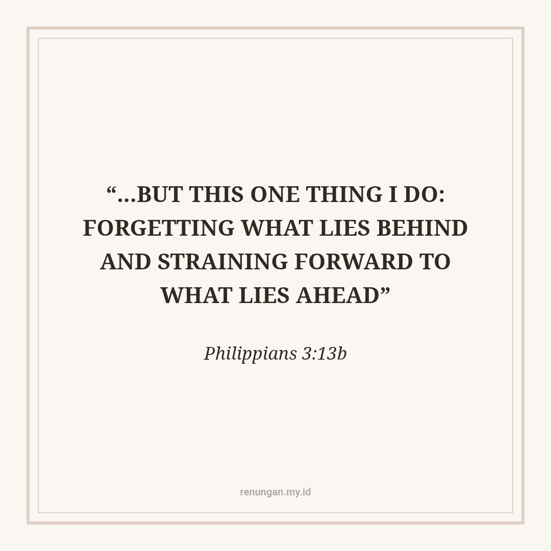 DO NOT STAY ANCHORED IN THE PAST
