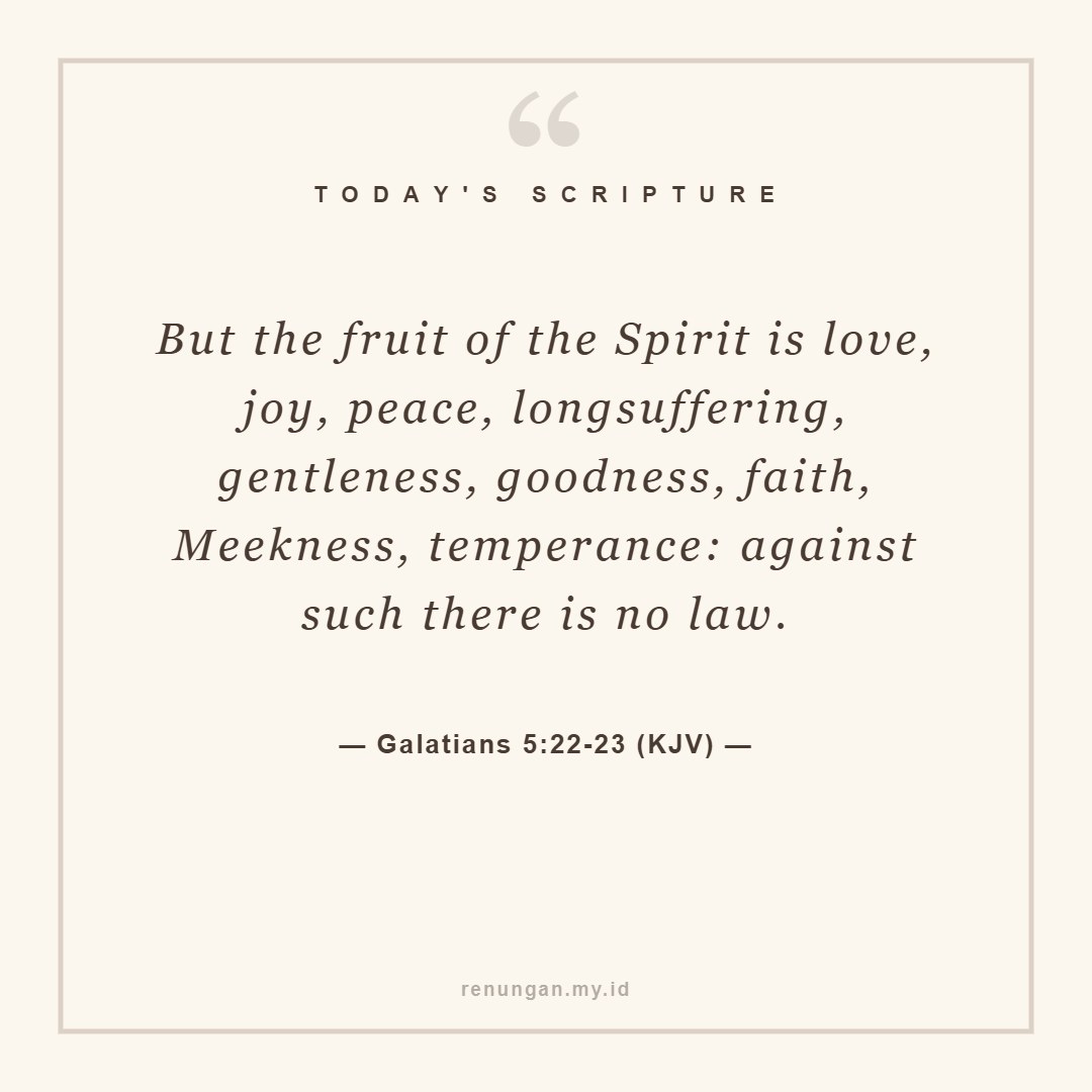 FRUIT OF THE SPIRIT OR FLESH