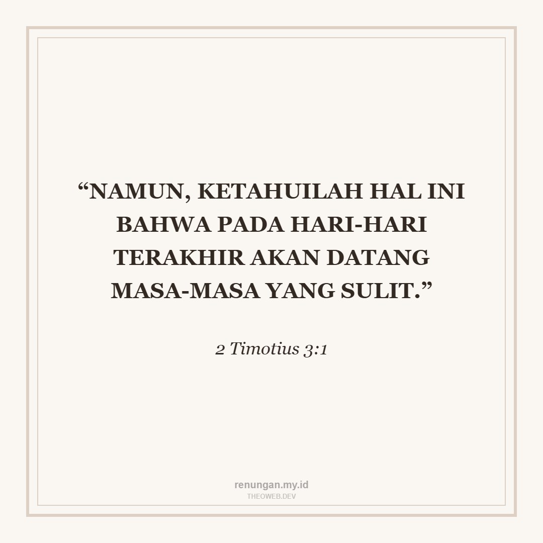 HANYA YESUS DI MASA SUKAR