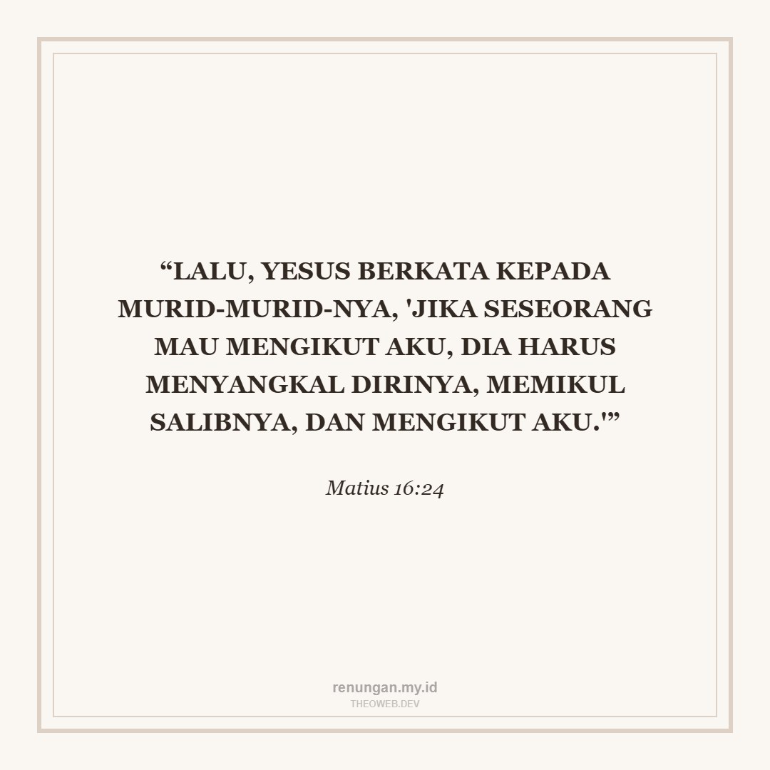 MENGIKUT KRISTUS TANPA KOMPROMI
