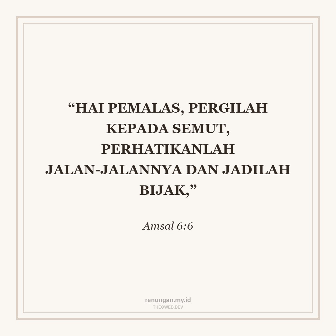 BELAJAR KETELATENAN DARI SEMUT