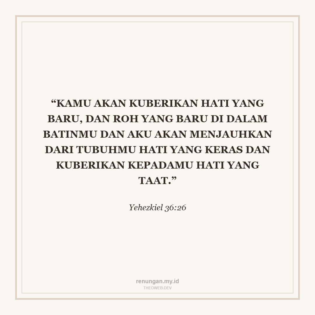 MEMILIKI HATI YANG TAAT