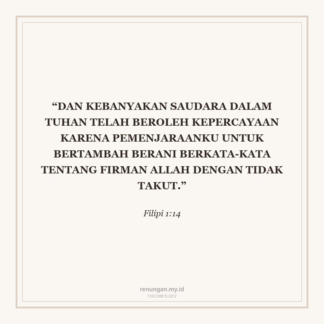 KEBERANIAN DI TENGAH TEKANAN
