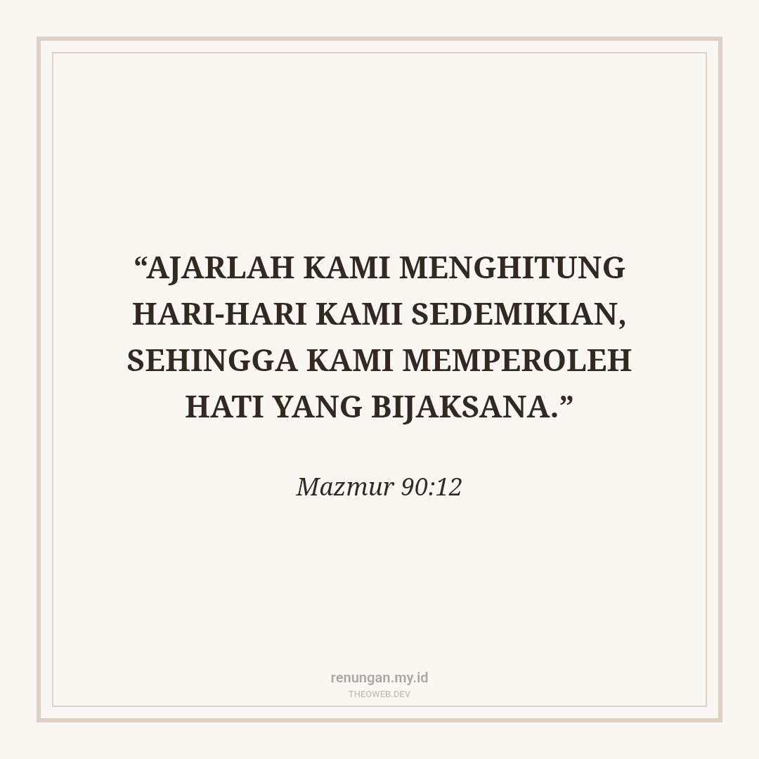 MENGHITUNG HARI DENGAN BIJAKSANA