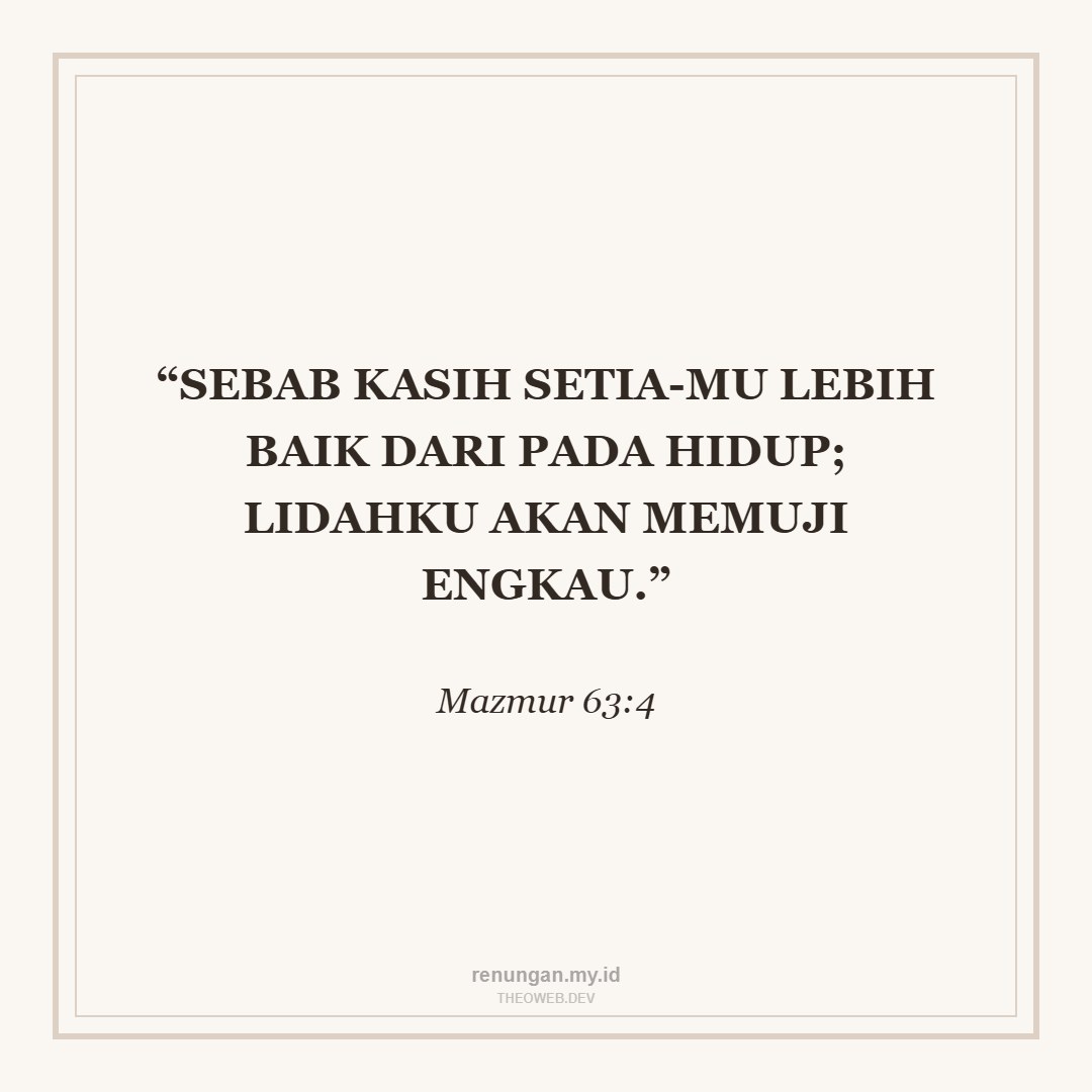 KEMURAHAN-MU LEBIH DARI HIDUP