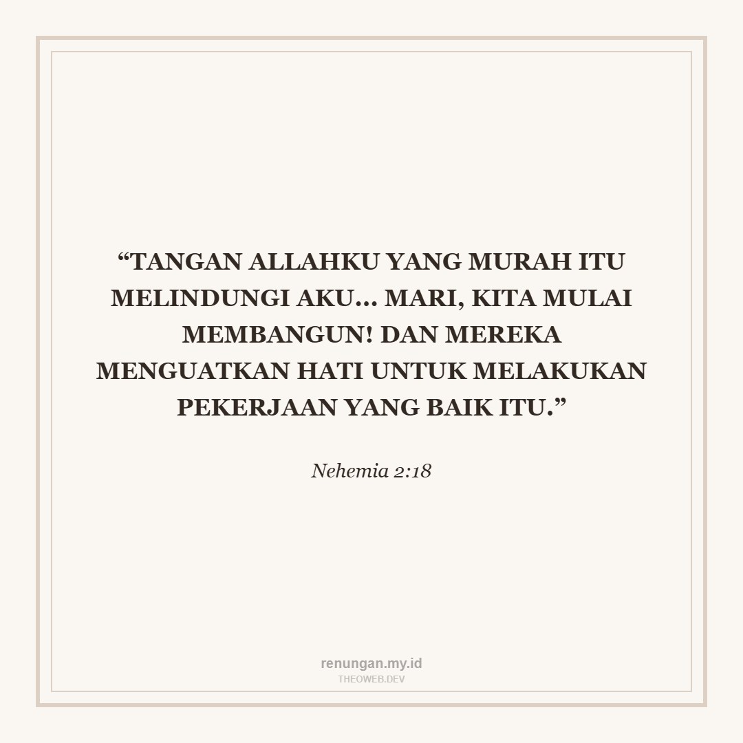 MEMBANGUN DALAM DOA DAN AKSI