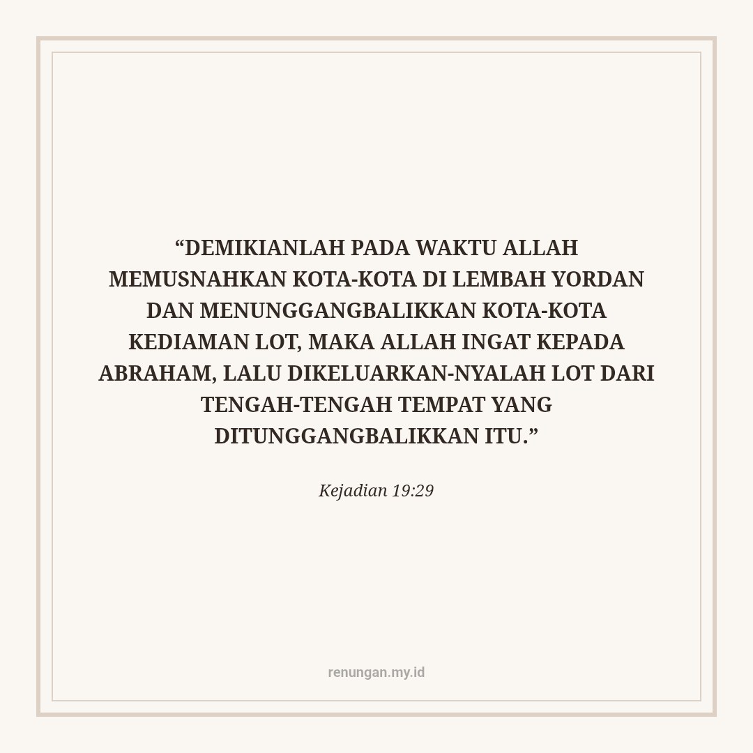 MENGINGAT TUHAN DI TENGAH RERUNTUHAN