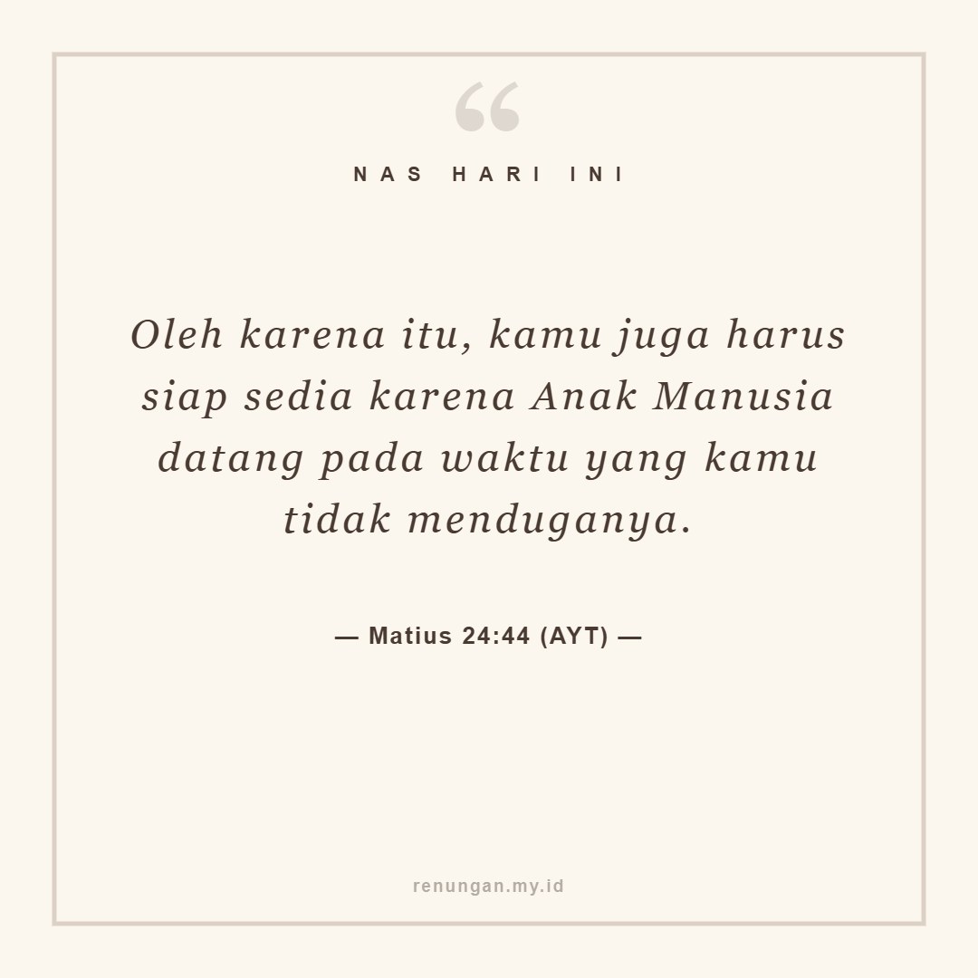 TIDAK SIAP DITINGGAL