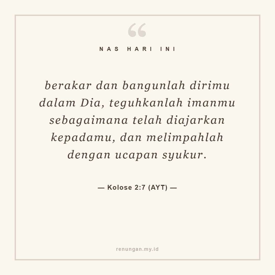 HIDUP YANG KAYA DENGAN SYUKUR