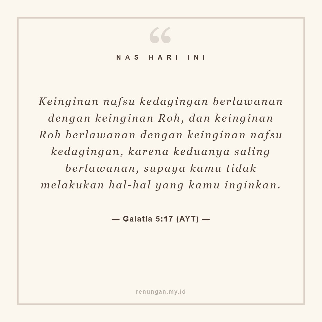 PERANG BATIN TIAP HARI