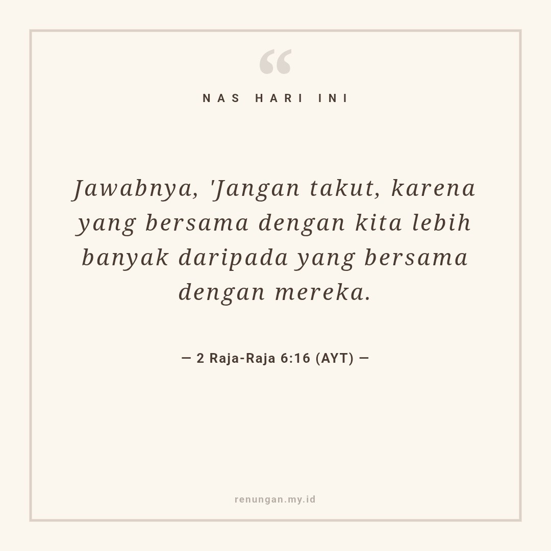 LEBIH BANYAK YANG MENYERTAI KITA