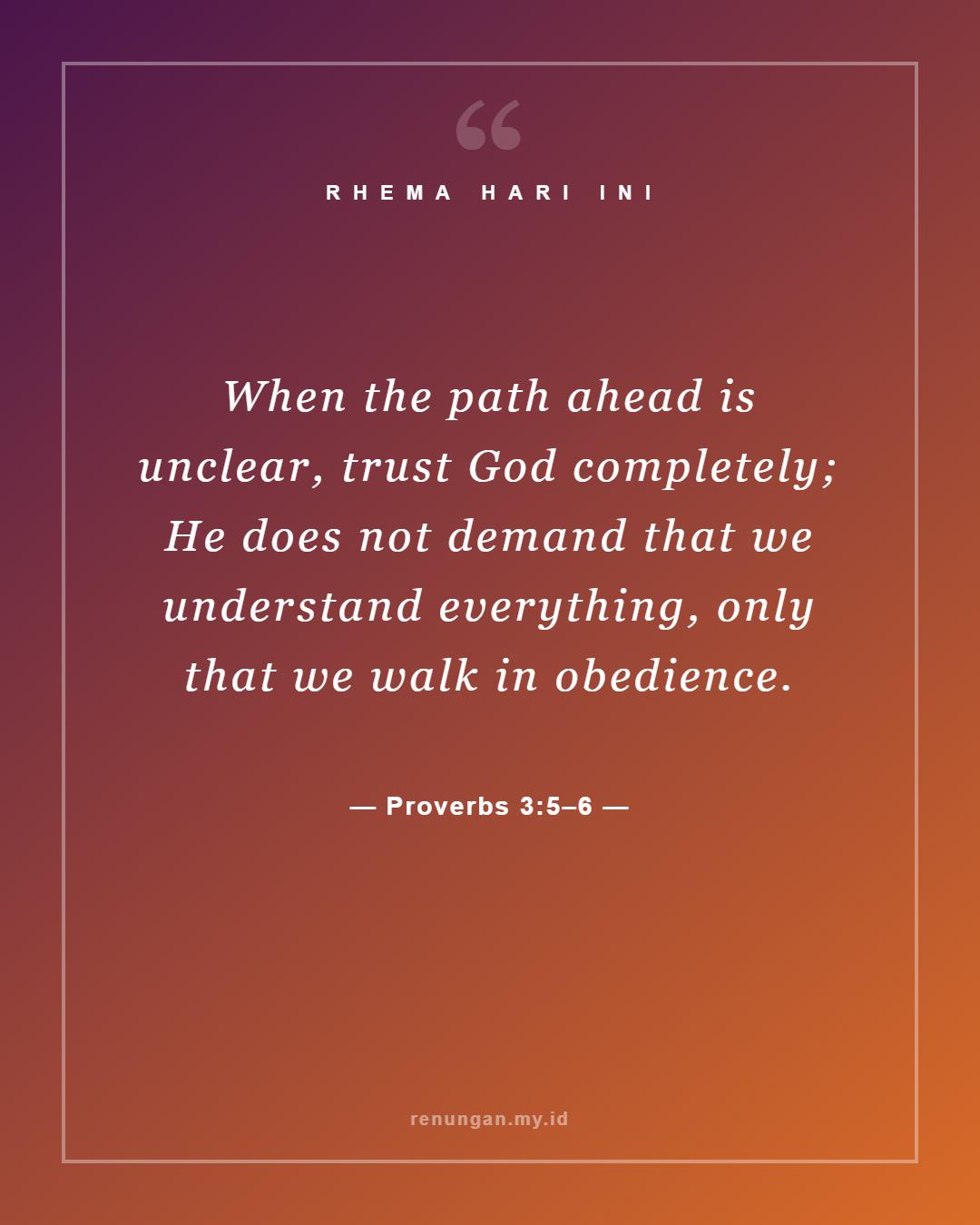 Proverbs 3:5–6