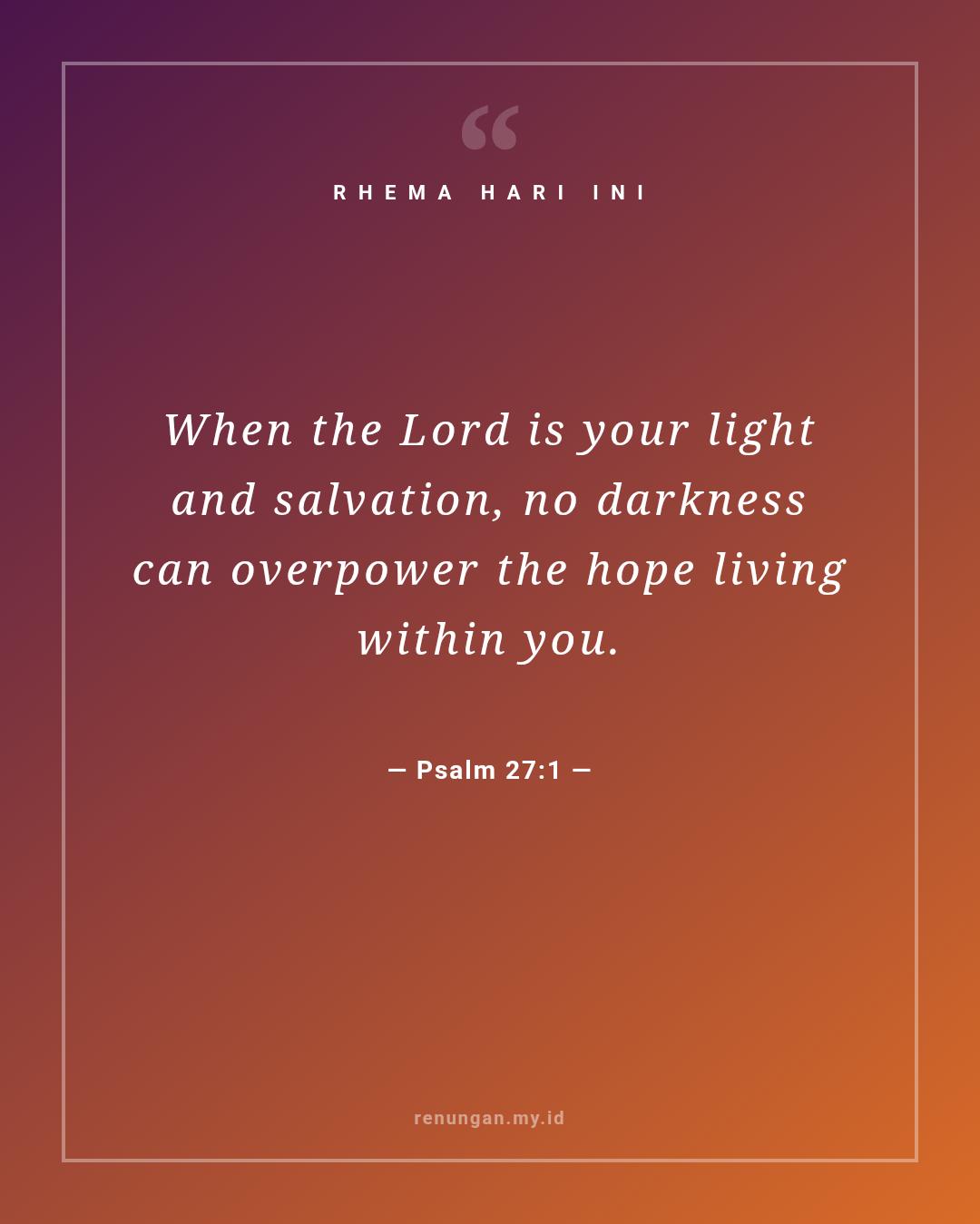 Psalm 27:1