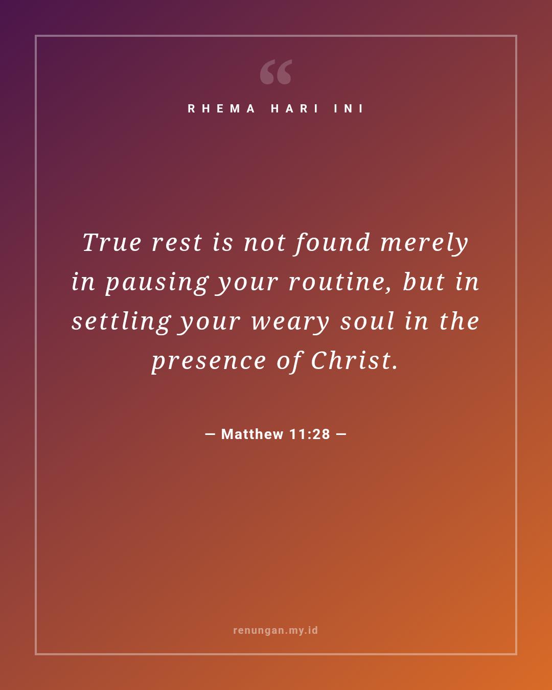 Matthew 11:28