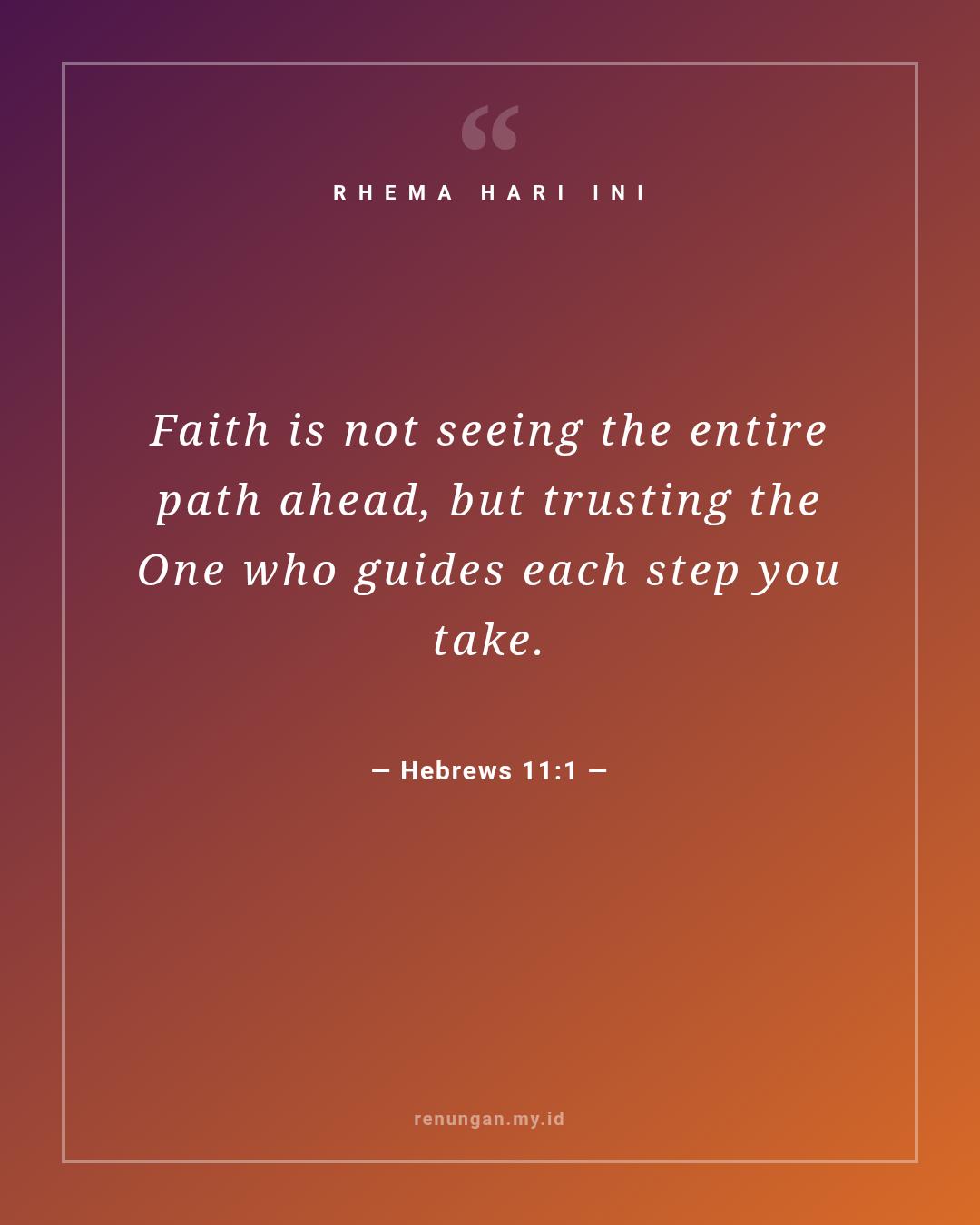 Hebrews 11:1