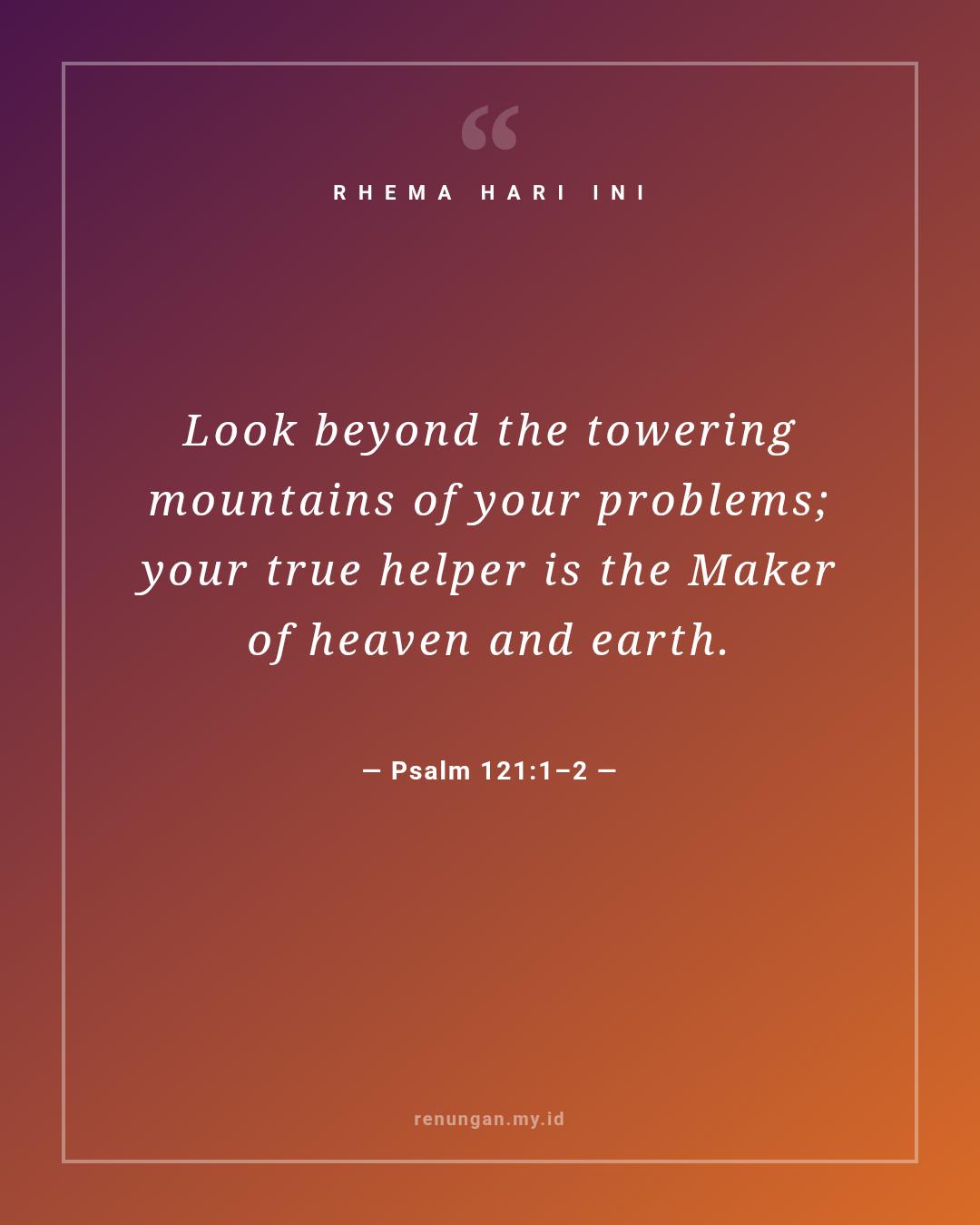 Psalm 121:1–2