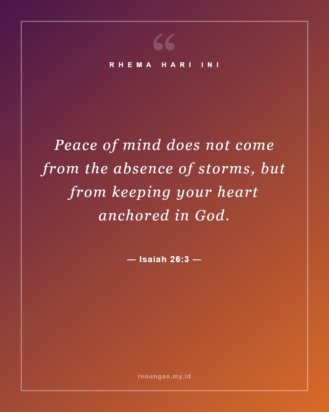 Isaiah 26:3