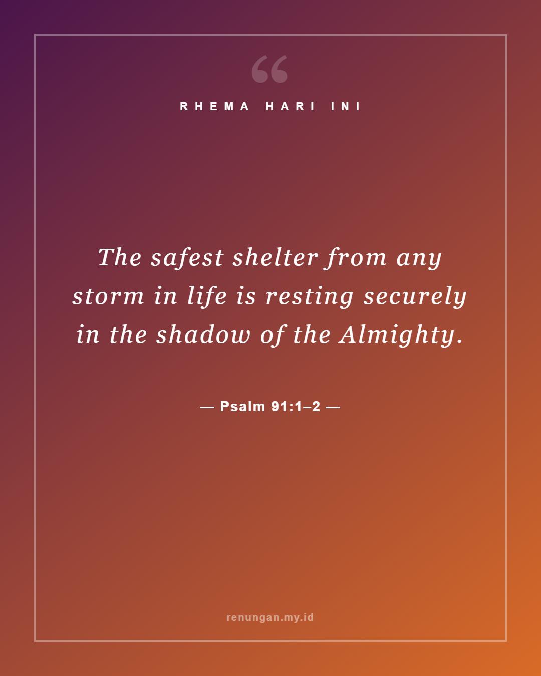 Psalm 91:1–2
